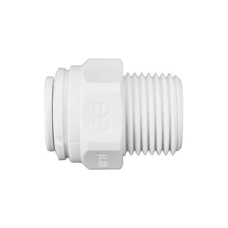 Reliance Worldwide John Guest Polypropylene Male Connector 3/8'' x 3/8'' NPTF, Pack of 10 PP011223W